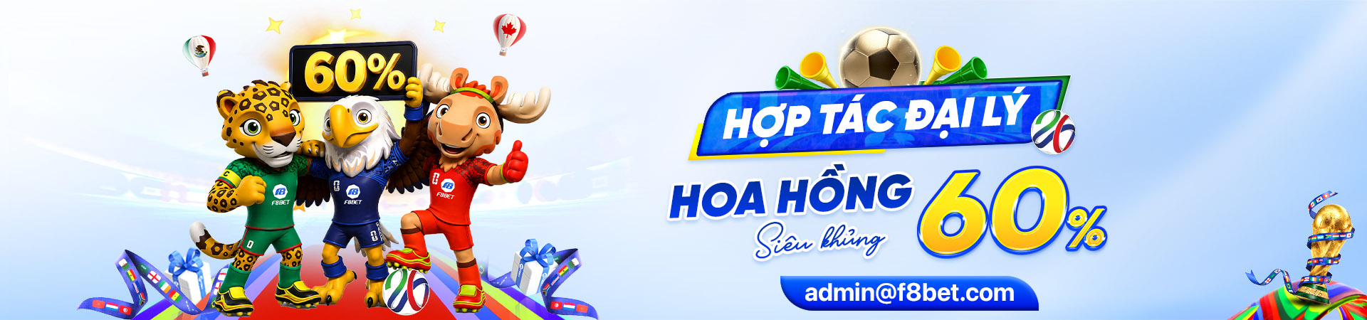 hợp tác đại lý hoa hồng siêu hot tại f8bet